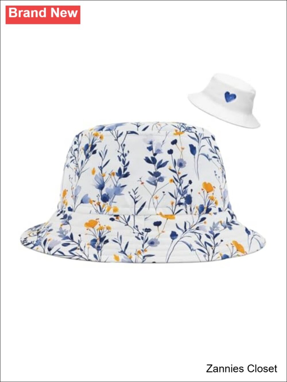 🤠 Corkifux Reversible Floral Bucket Hat Polyester Unisex Sun Fisherman Cap
